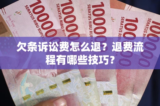 济南欠条诉讼费怎么退？退费流程有哪些技巧？