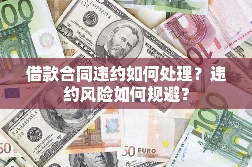 济南借款合同违约如何处理？违约风险如何规避？
