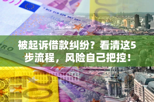 济南被起诉借款纠纷？看清这5步流程，风险自己把控！