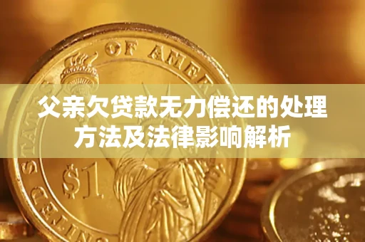 济南父亲欠贷款无力偿还的处理方法及法律影响解析